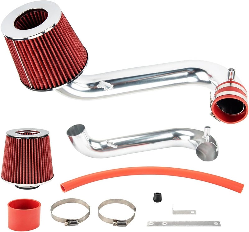 AUTOSITY Cold Air Intake Kit for 2001-2005 CIVIC DX/LX/EX/GX/VP 1.7L L4, Upgraded Air Intake System Kit - Red - Image 1